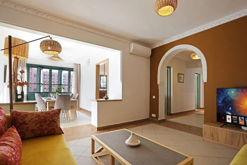 Elegant&Familial Appt Hivernage Pool Best Location Marrakesh Morocco